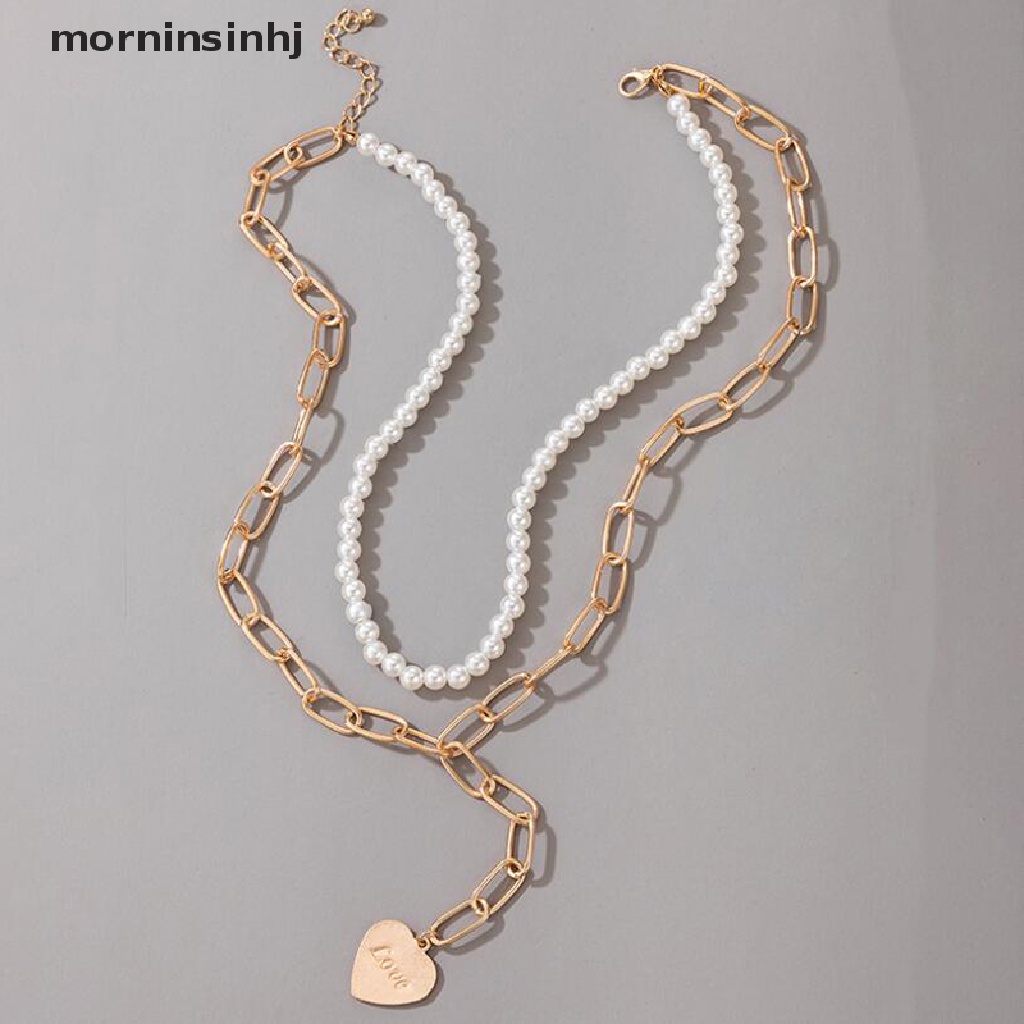 Mor Kalung Choker Mutiara Banyak Lapis Dengan Liontin Kupukupukerang Untuk Wanita