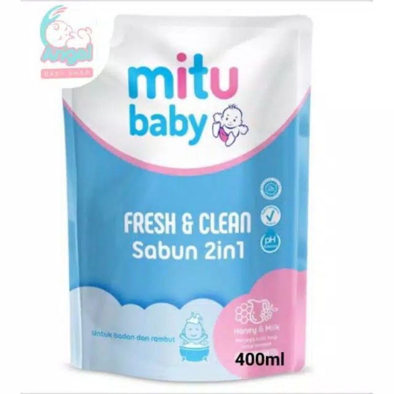 MITU baby fresh&amp;clean bodywash reffil 400ml