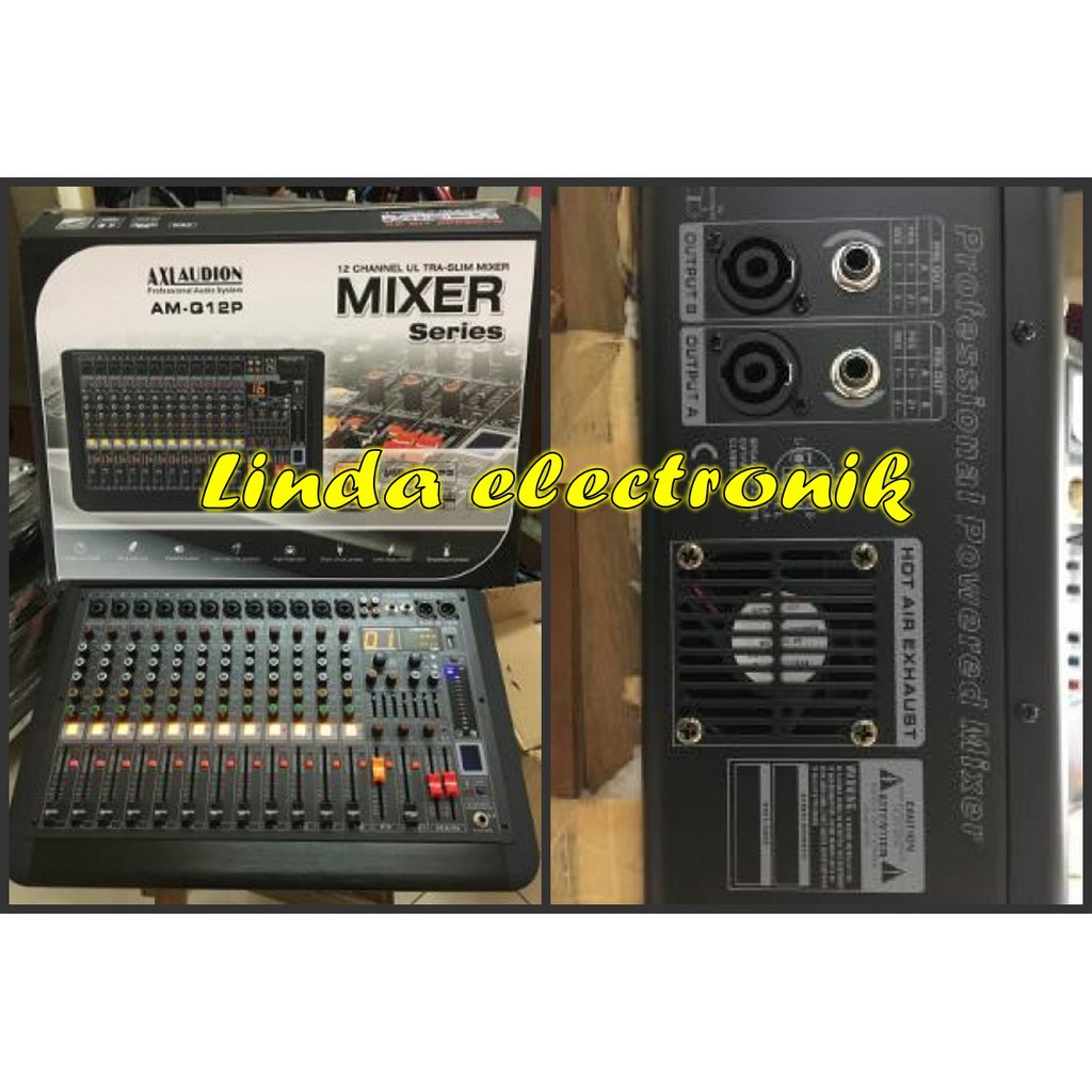 power mixer axl audion AM Q12P original 12channel axl audion am q 12 p