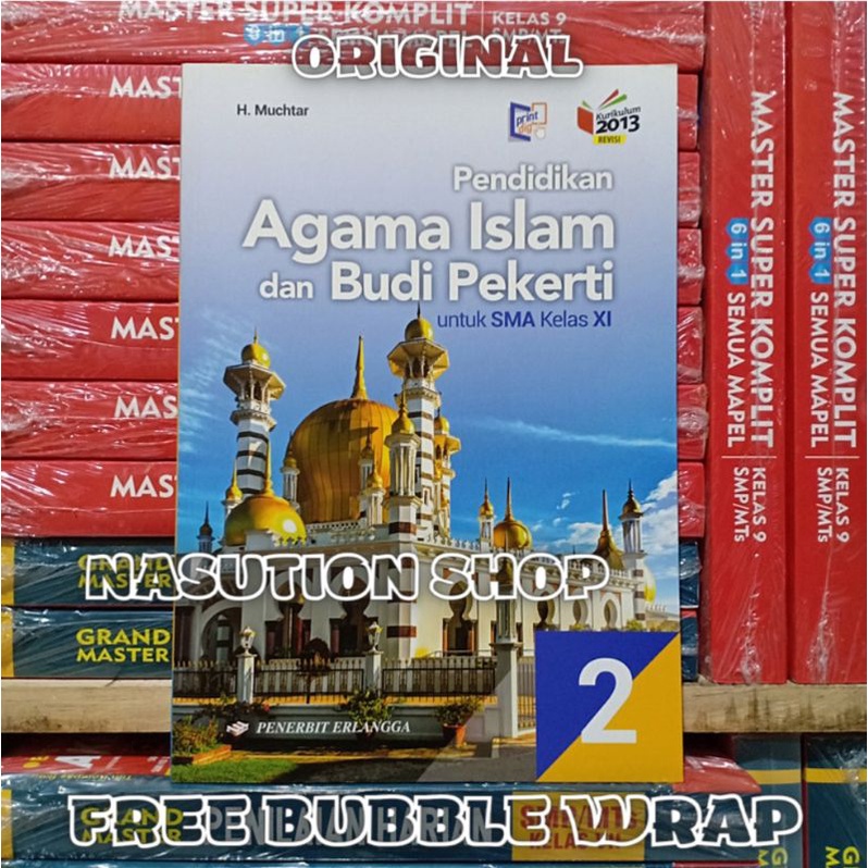 Original Buku Agama Islam Kelas 1 2 3 / X XI XII Sma K13N Erlangga Original - SMA Kelas 10 11 12-Agama Kelas 2 Sma