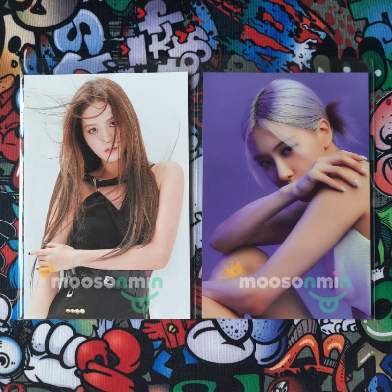 SHARING THE ALBUM PC POSTCARD OFFICIAL JISOO ROSE BLACKPINK
