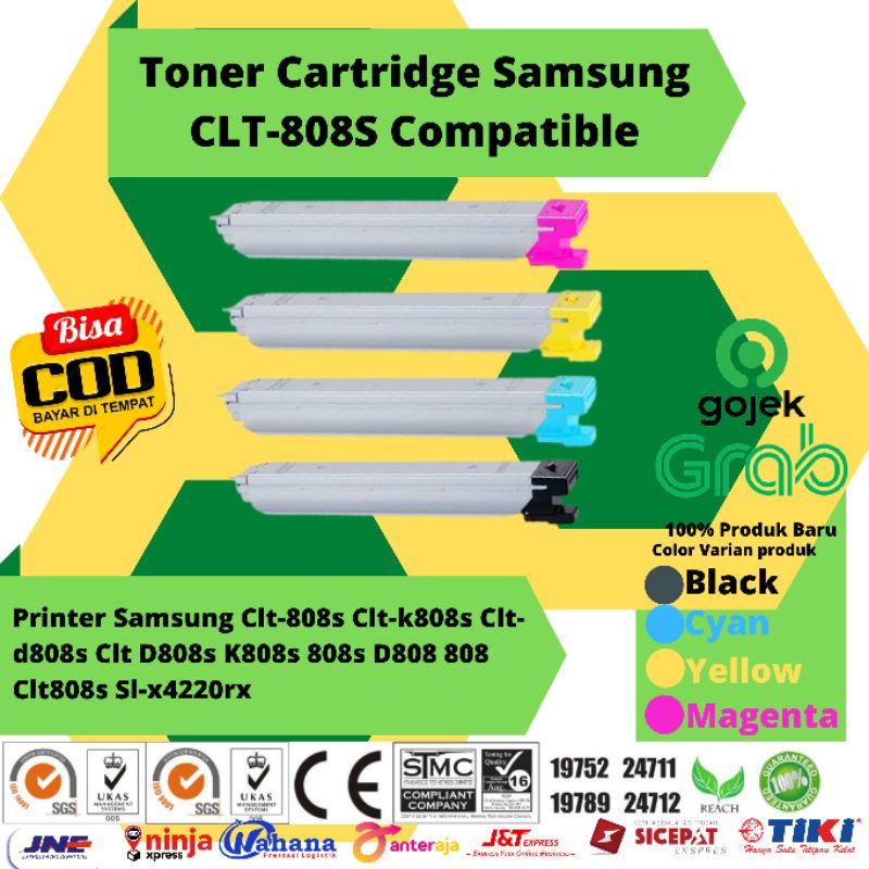 Toner Cartridge Samsung CLT-K808S CTL 808 Compatible printer Samsung Clt-808s Clt-k808s Clt-d808s Cl