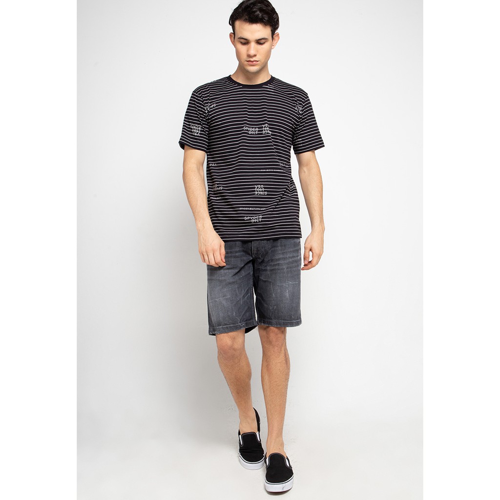 Spyderbilt Celana Pendek Jeans Pria Hitam Nano MWSD041-BLK Planetsurf