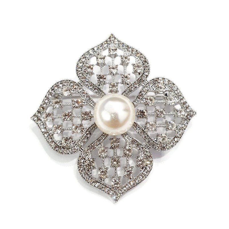 Bros Bunga Fashion Mutiara Bros Pearl Brooch Aksesoris Wanita Tuspin Bros Jilbab Bros Tusuk Peniti