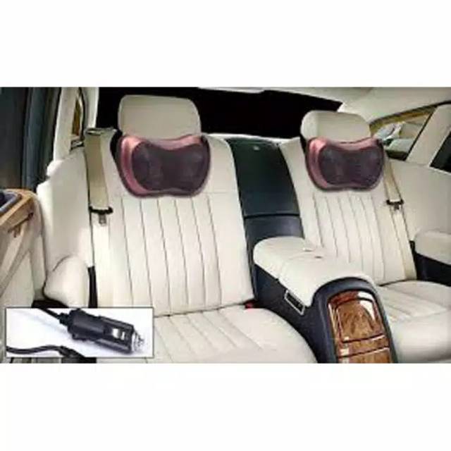 MPro Alat Pijat - Shiatsu Leher - Bantal Pijit CAR Massage Pillow Paha Heat Neck 8 head 1 &amp; 2 Tombol jnp