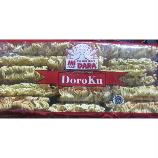 

Mie Burung Dara Doroku 600g Isi 15 Biji