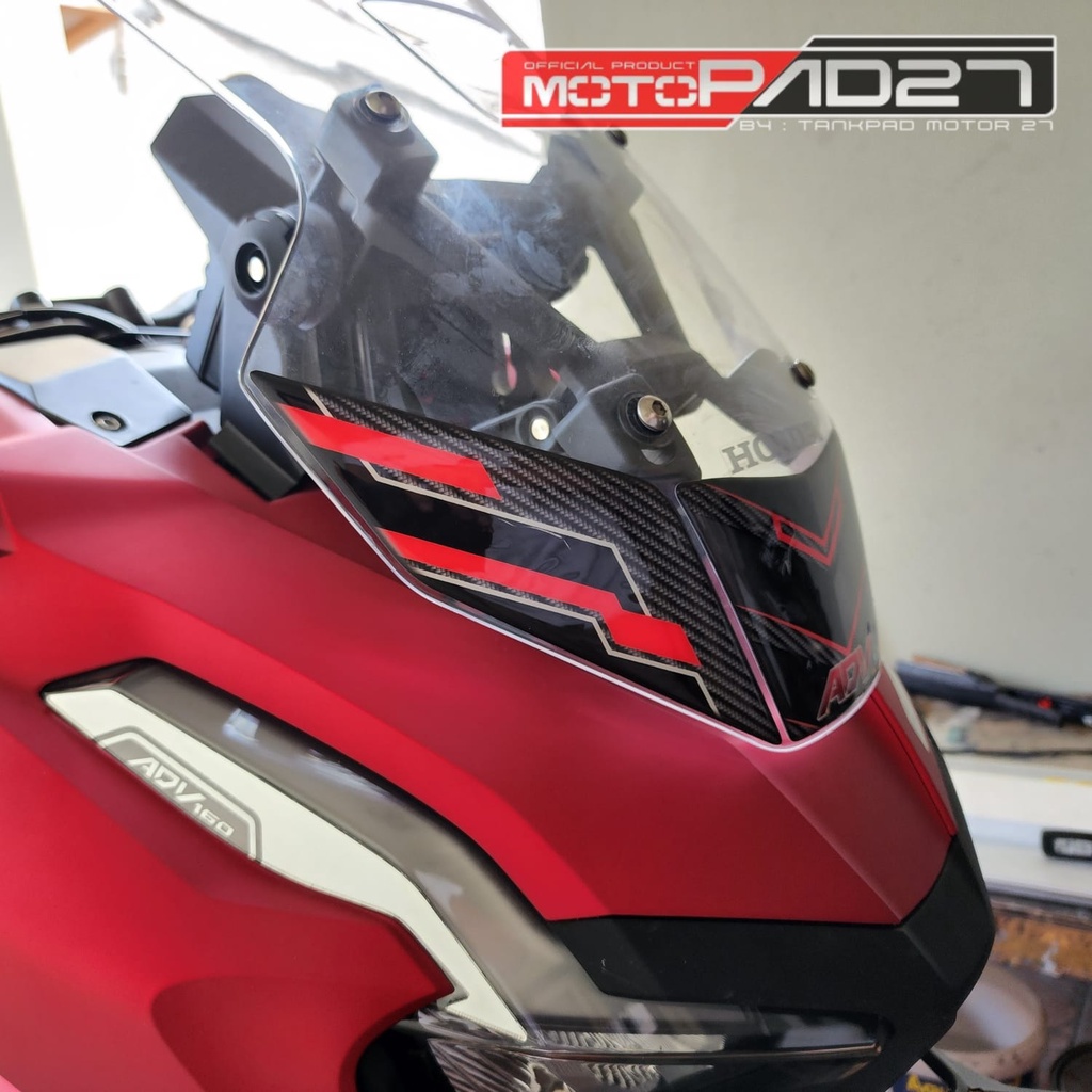 Stiker visor windshield HONDA ADV 160 ADV 150 carbon resin premium