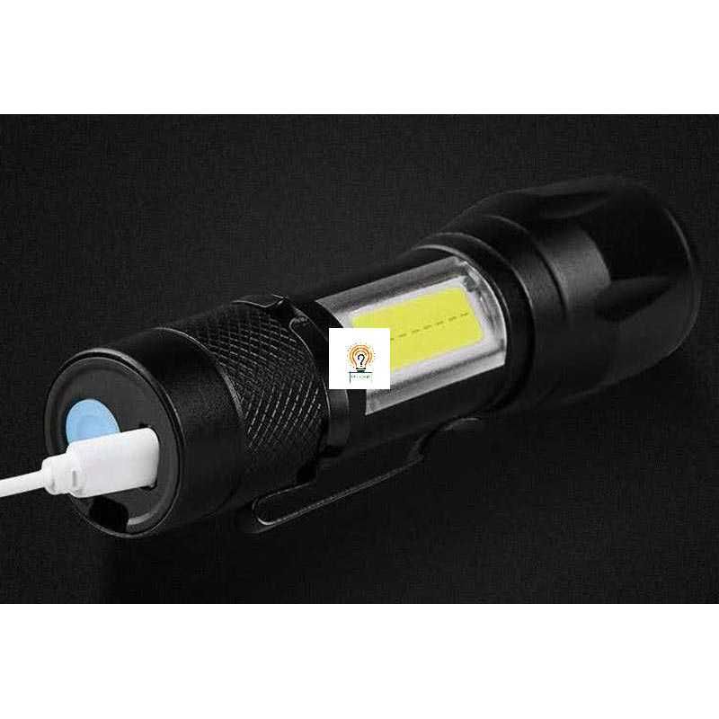 Senter Mini LED COB/Senter Police Pocketman Led Flashlight