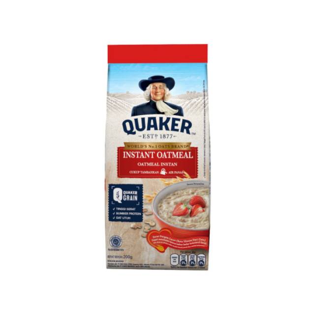 

Quaker Instant Oatmeal (Reff) Merah 200G