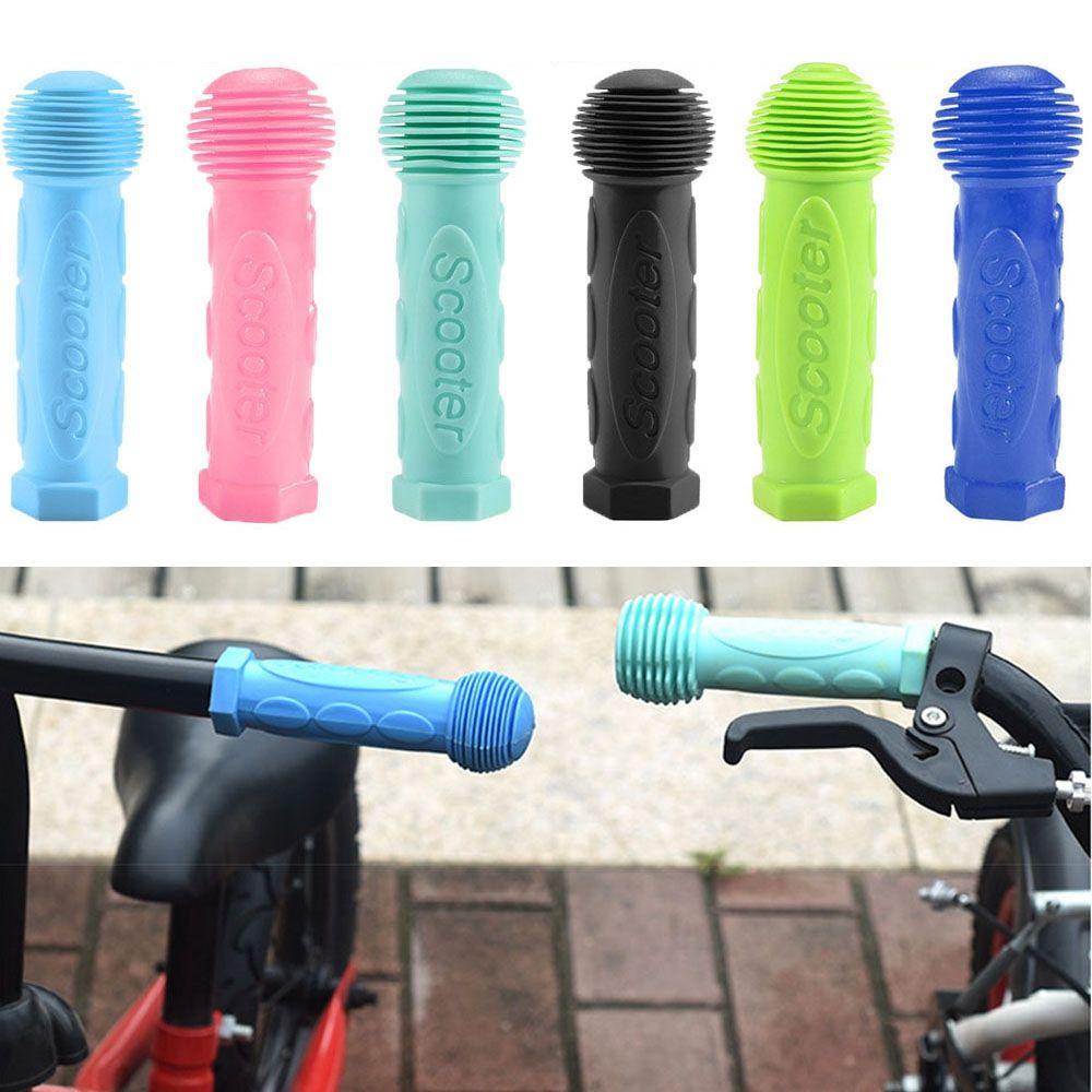 TOP 1 Pair Rubber Grip Universal Colorful Blue Red Anti-skid Children Bike Parts