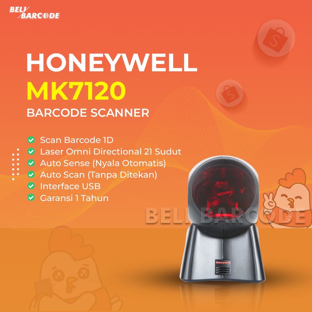 Scanner Barcode Honeywell Orbit MK 7120