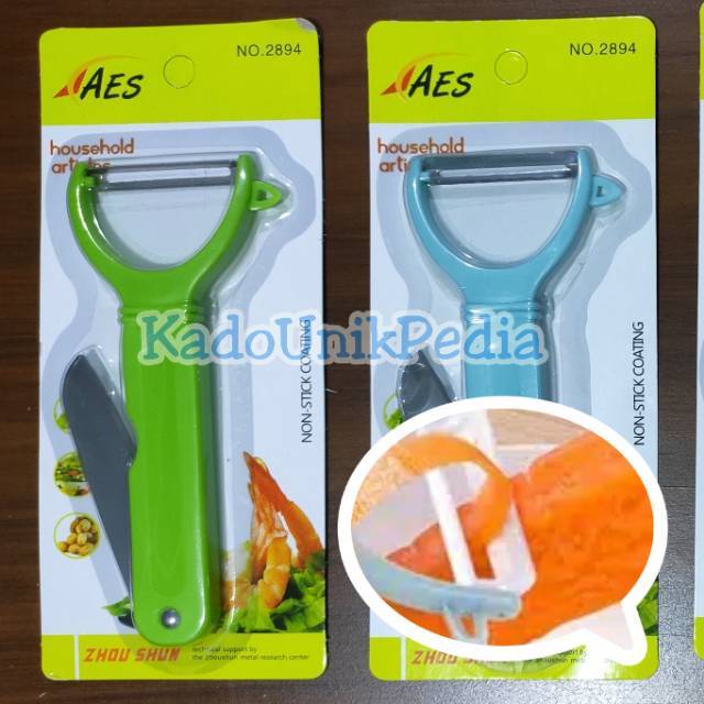 KUP - COD MURAH PISAU KUPAS BUAH DAN SAYUR - NON-STICK COATING - MULTI FUNGSI