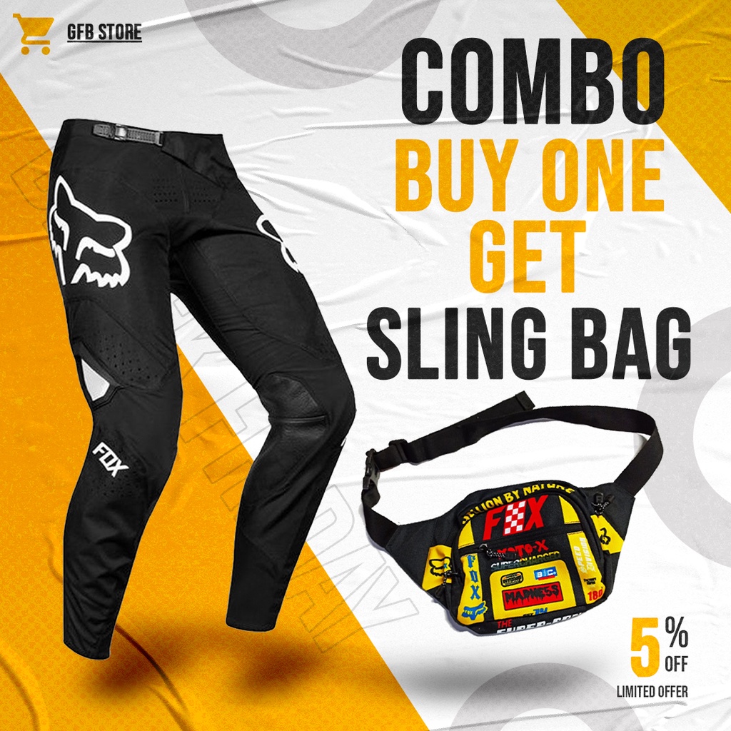 motocross motorcycle pants and motocross sling bag | Celana cross | celana trail | sling bag cross