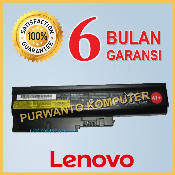 Original Baterai Laptop LENOVO Thinkpad SL300 SL400 SL500 R60 R60e R60i R61 R61e R61i T60 T60p T61 T
