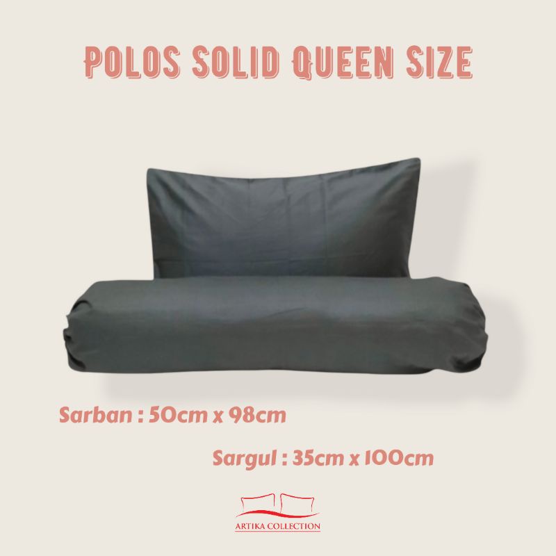 Sarung Bantal Guling Polos Ukuran 50x70 35x100 Queen