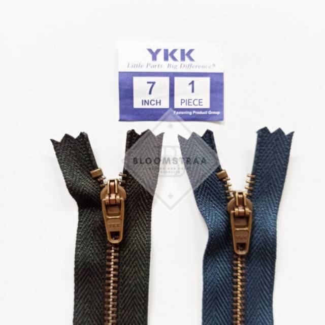 Resleting jeans ATG YKK 18cm 7inch metal zipper jeans seleting besi