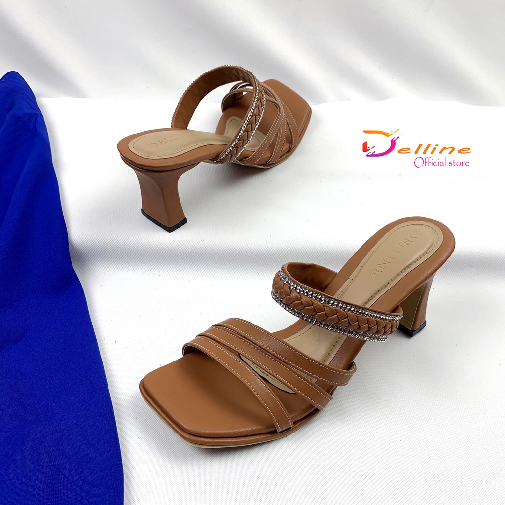 sendal wanita delline hak 7 cm khadij