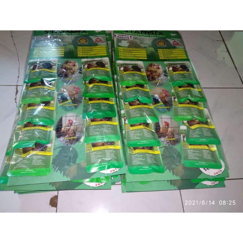 1 saset stannix capsul herbal ayam sakit obat ngorok snot krisis aratan radang