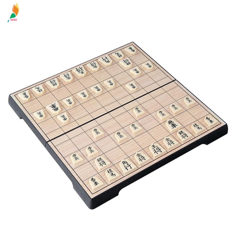 Set Papan Catur Lipat Magnetik Ukuran Medium Gaya Jepang