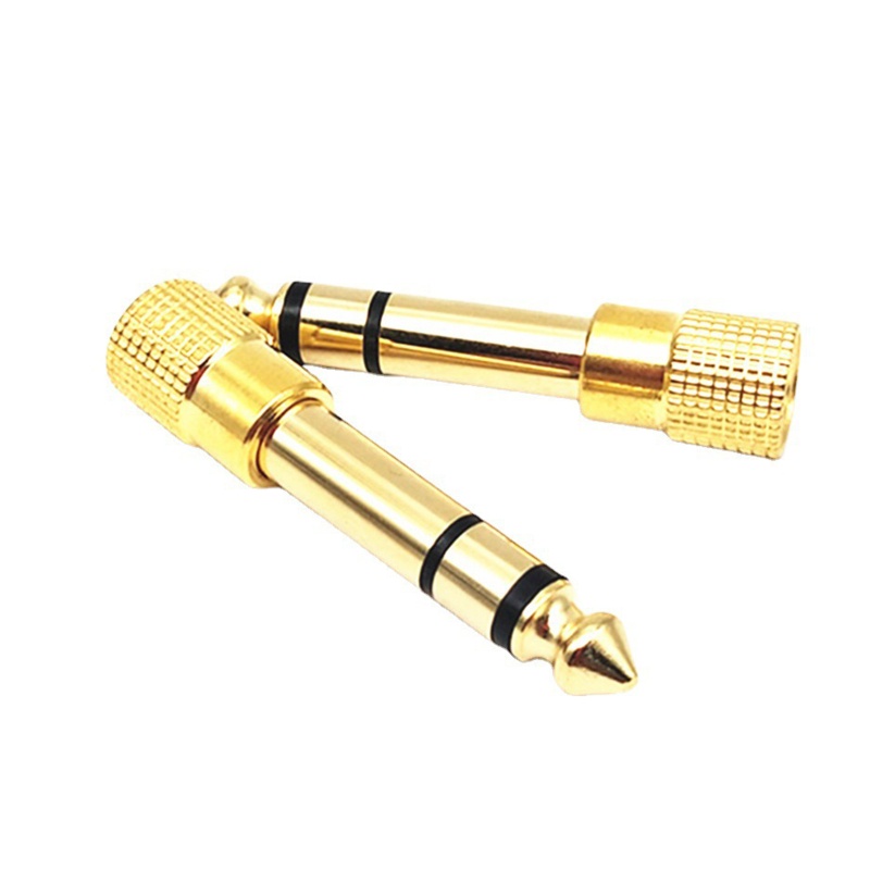 Jack Adaptor Headphone btsg 6.35mm Male To 3.5mm Female Adapter Connector 10pcs