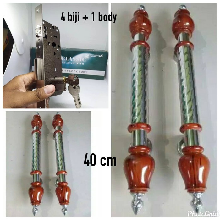 FULLSET// TARIKAN GAGANG PINTU RUMAH ANTIK PEGANGAN HANDLE PINTU RUMAH brass
