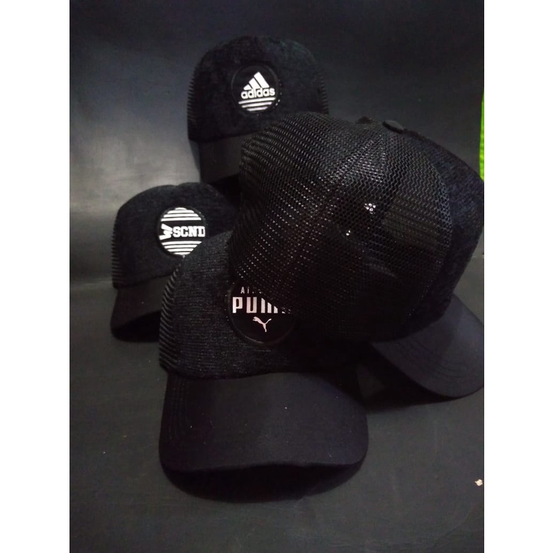 Best seller Topi pria jaring distro penambah aura kekinian motif Random unisex/realpict/COD