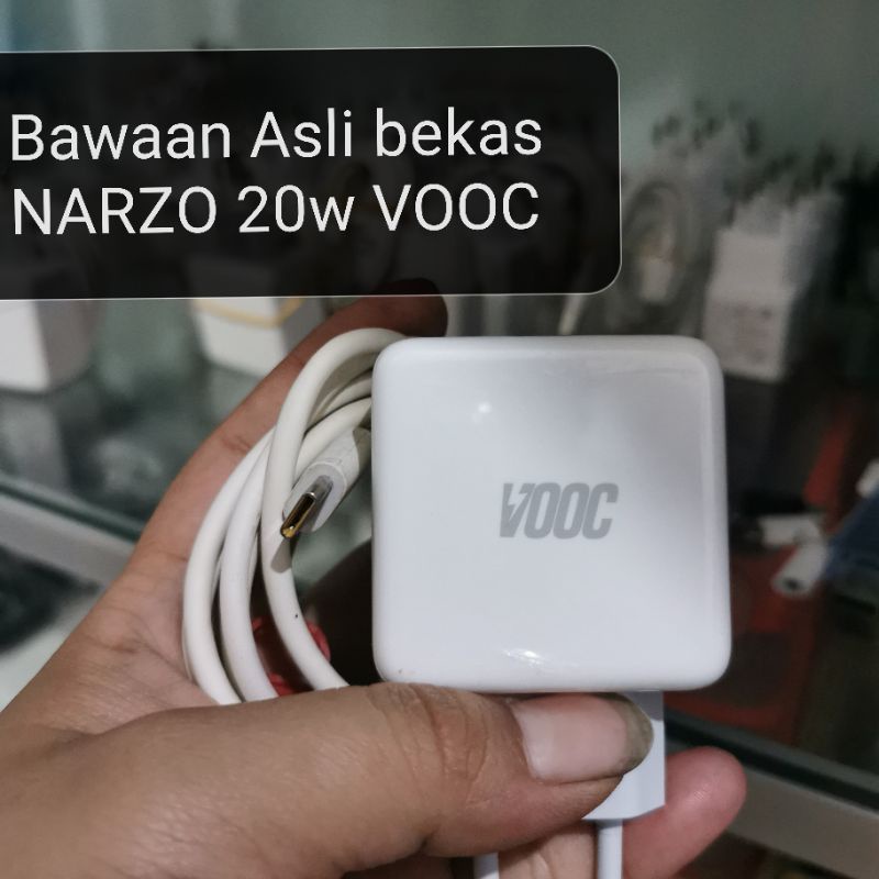 Charger Realme Narzo 20w Vooc Copotan Bekas Original 100000%