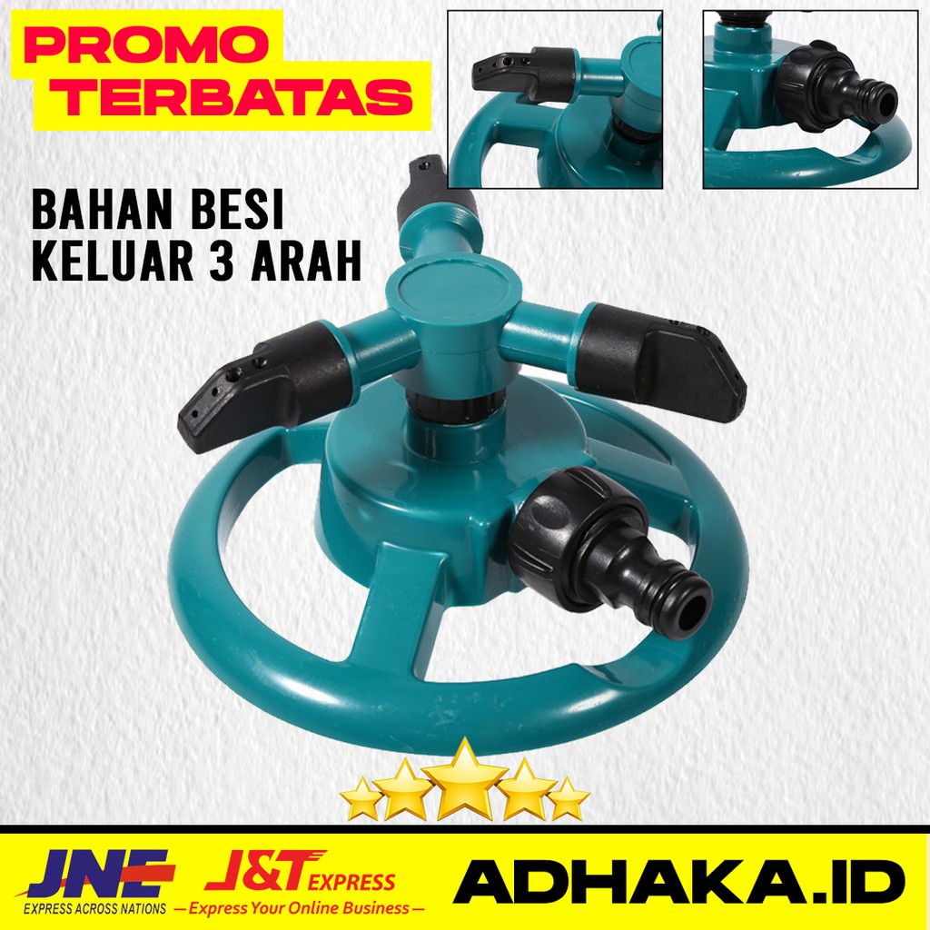 Aqualin Sprinkler - Kran Taman Besi Putar 360 Derajat