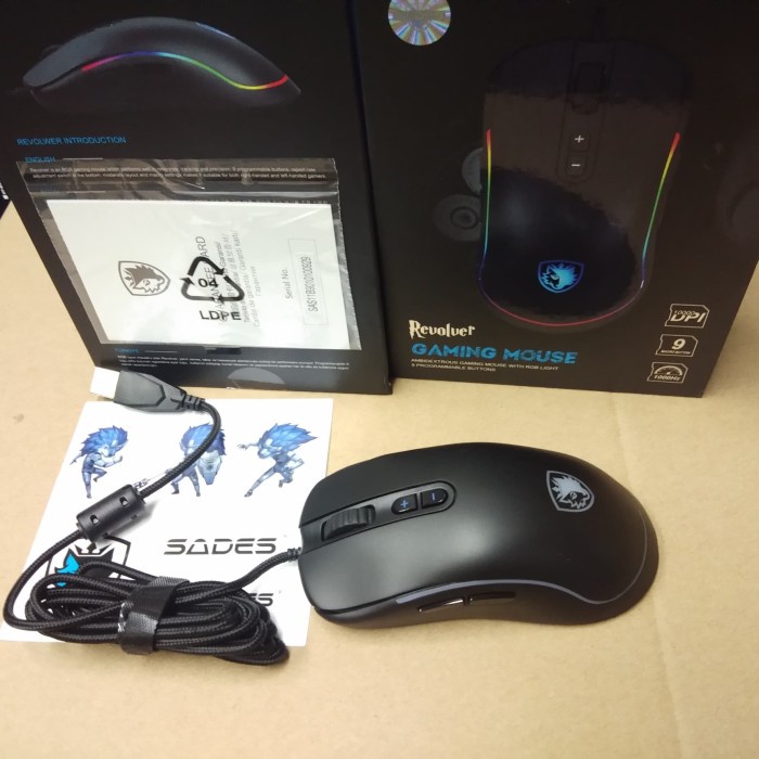 Sades Revolver RGB Mouse Gaming
