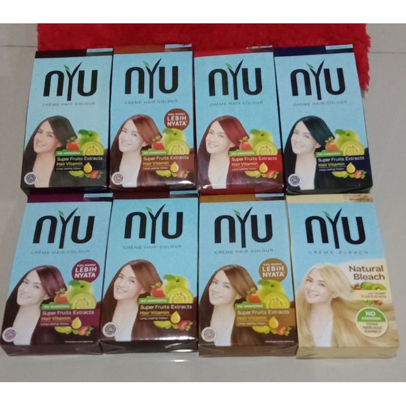 Jual Nyu Cream Hair Colour Pewarna Rambut Indonesia Shopee Indonesia