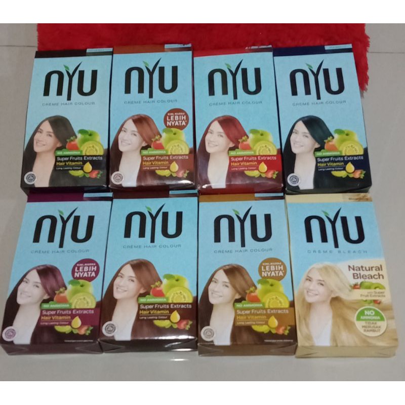 Jual Nyu Cream Hair Colour Pewarna Rambut Shopee Indonesia