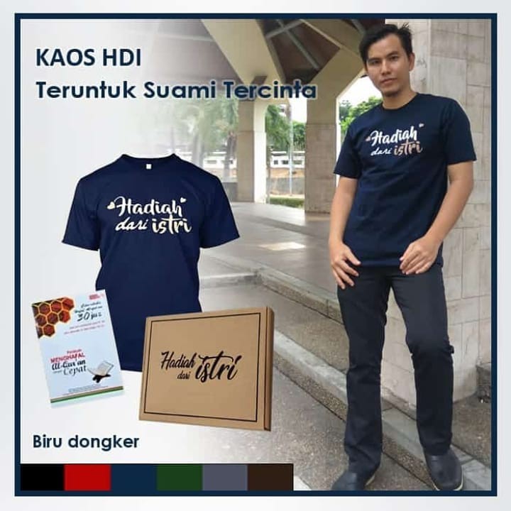 Promo Kaos Hadiah Dari Istri Tercinta Navy Shopee Indonesia