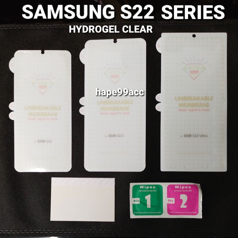 Samsung S22 S22 Plus S22 Ultra anti gores hydrogel clear screen protector