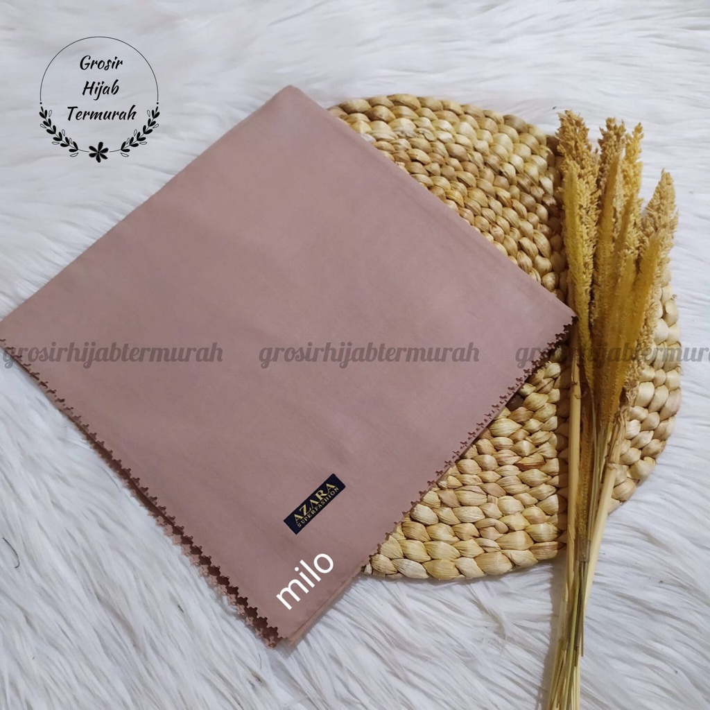 Hijab segiempat Oskara laser cut /Oscara /Japan / Jilbab voal miracle plain lasercut azara-Milo