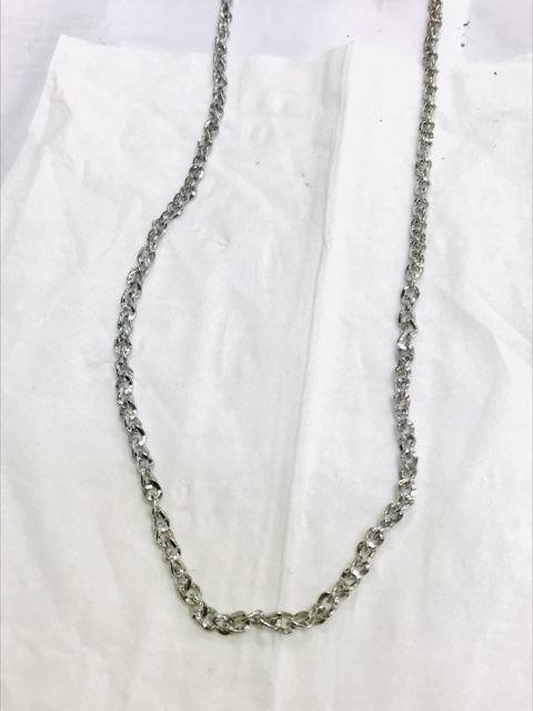 Kalung rodium / kalung cowok panjang 60cm