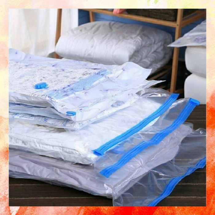 

MURAH Plastik Vacum Baju Vakum Vacuum Travel Bag Laundry Simpan Pakaian - Pompa Vacuum