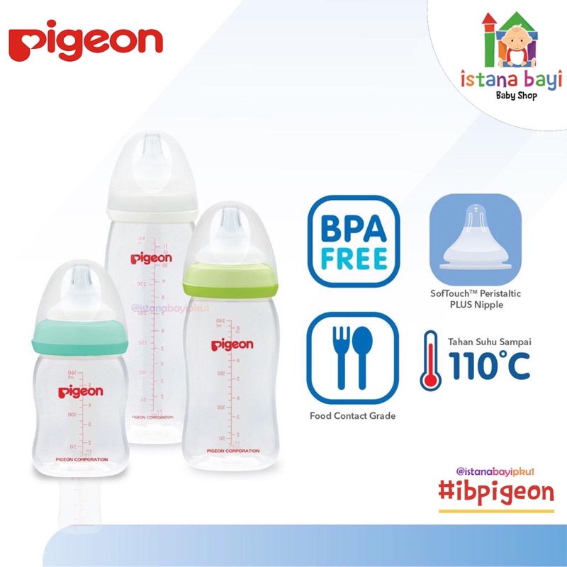 PIGEON Screw Cap + Nipple Cover Wide / Tutup Botol Susu Wide Neck