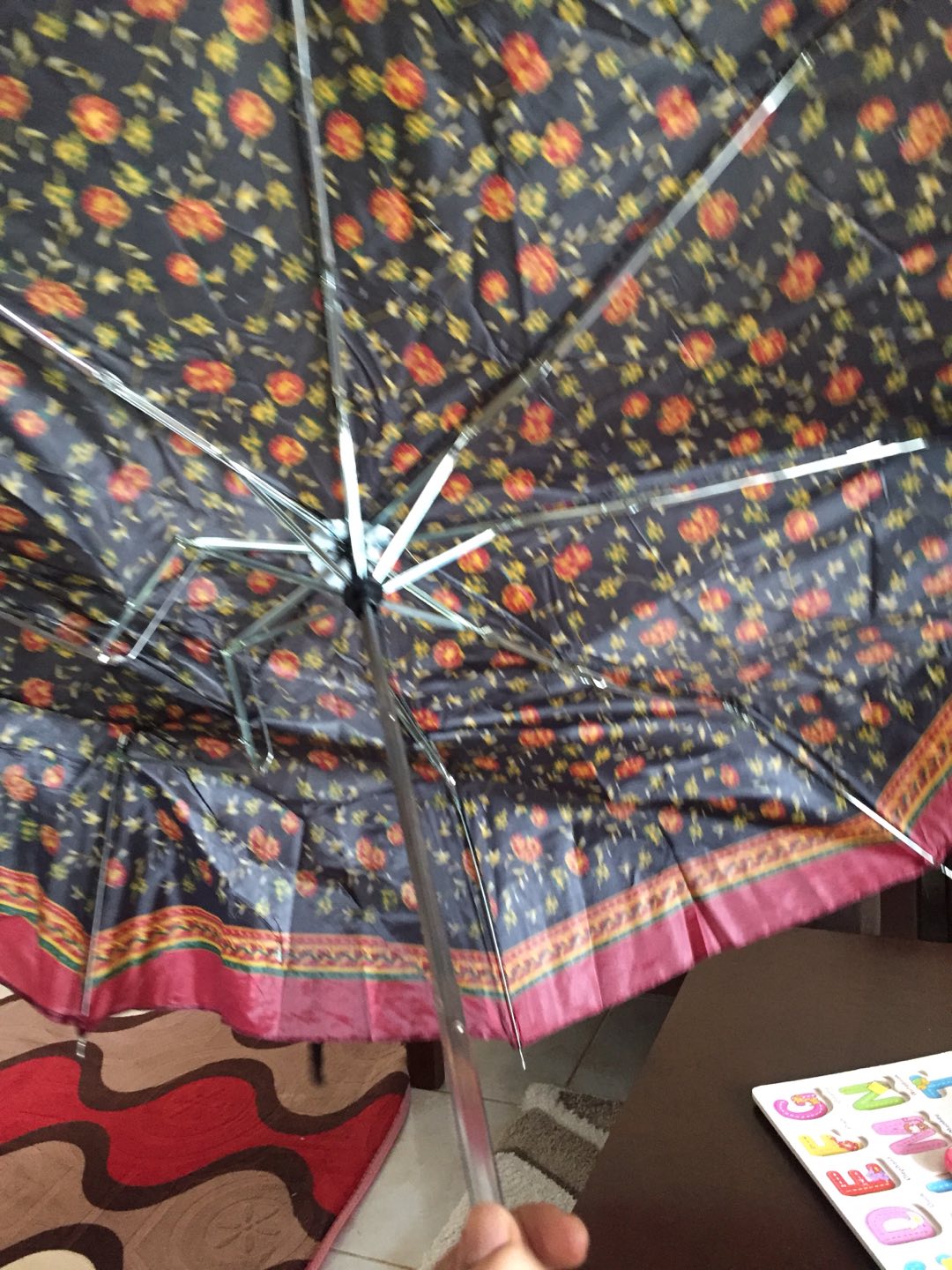 Km-198 Payung Motif Random / Payung Lipat Portable / Payung Murah