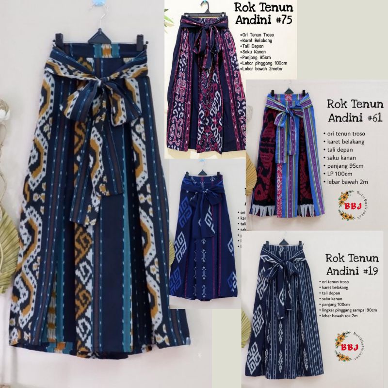 ROK TENUN ANDINI / ROK PANJANG ORI TENUN TROSO