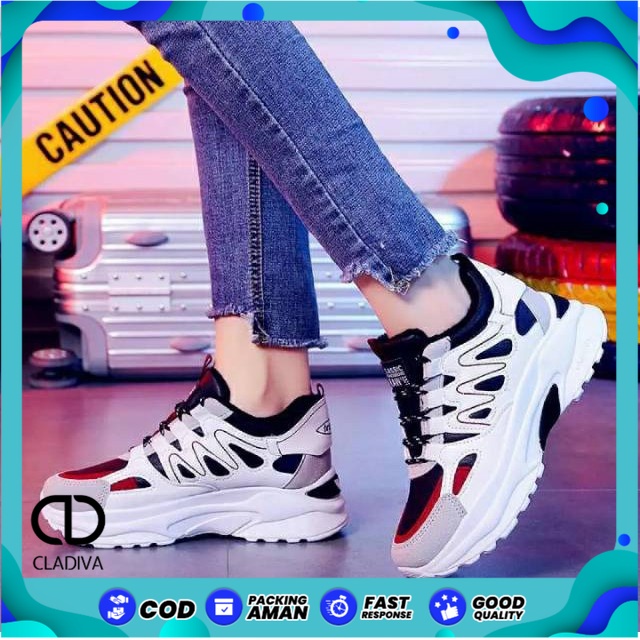 Sepatu Sneakers Wanita KOREA FORNLL VNEX Fashion Spatu Cewek Trendy Seoatu Sneaker Fshion Cewe Perempuan FSH403 Cladiva-1