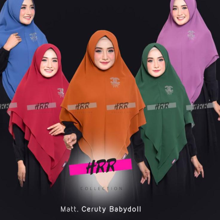 KHIMAR 2 LAYER RUNCING, HIJAB 2 LAYER LANCIP JUMBO