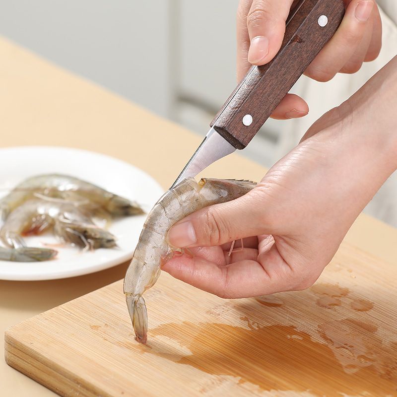 (BOW) Pisau Dapur Pengupas Kulit Udang Lobster Shrimp Peeler Seafood