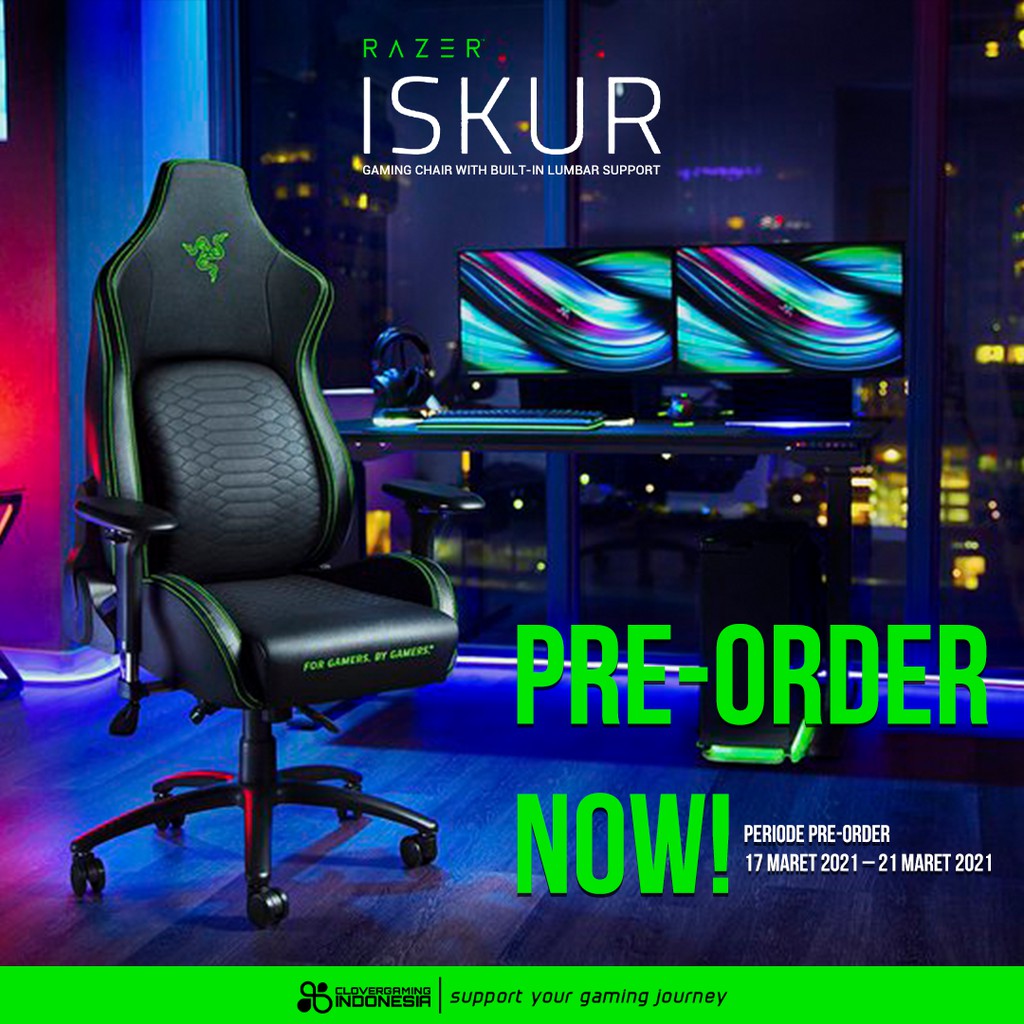 Razer Iskur Lumbar Support System Gaming Chair Kursi Gaming Shopee Indonesia Razer Iskur Lumbar Support System Gaming Chair Kursi Gaming Shopee Indonesia