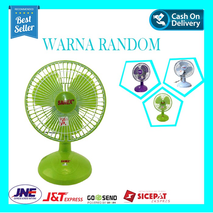 Kipas Angin Meja Sanex 6 inch Kencang / Desk Fan 6&quot; Diameter 15 cm