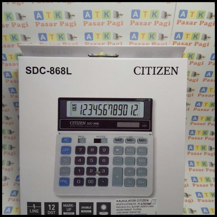 

Kalkulator Citizen Sdc -868 L Putih Original