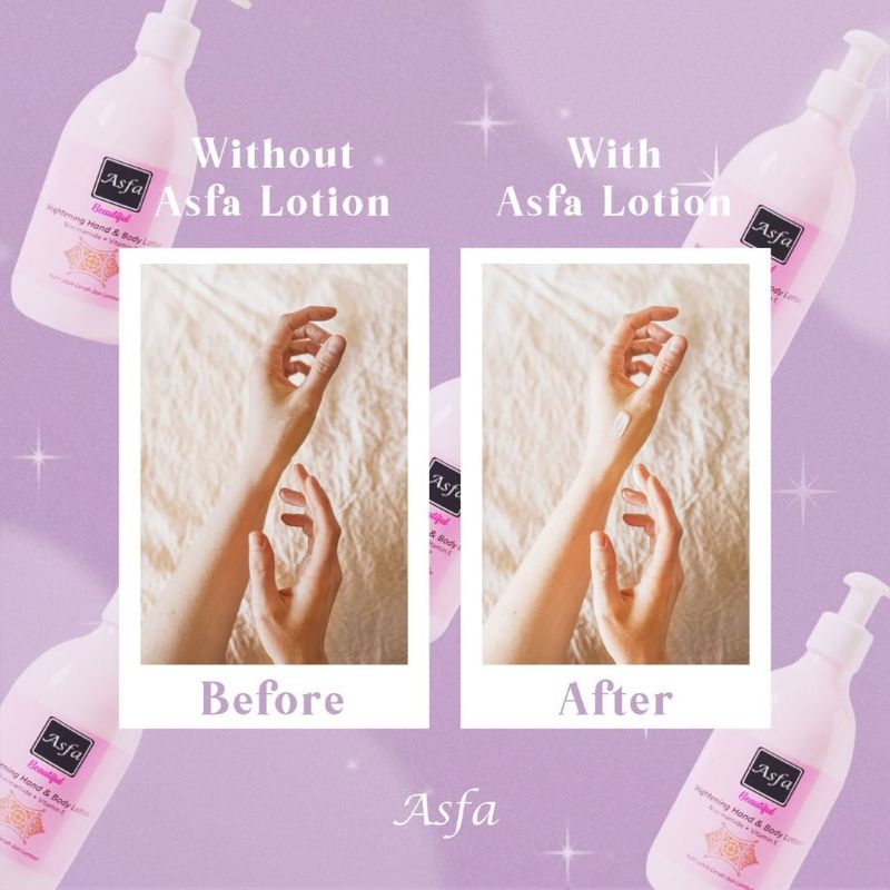 ASFA Body Lotion Brightening With Niacinamide dan Vitamin E 300 ml