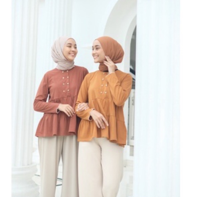 Polaidn - Mia Top Longsleeve Baju Dewasa / Busui Friendly