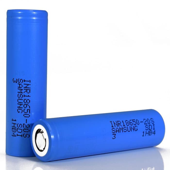 Samsung 20S 18650 Baterai Li-ion 30A 2000mAh 3.7V Flat Top - Blue