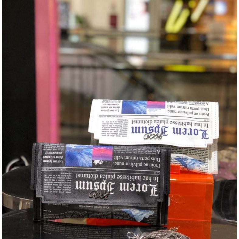 [Bisa COD] Ready Tas Clutch Gosh Original New art 834 Black White