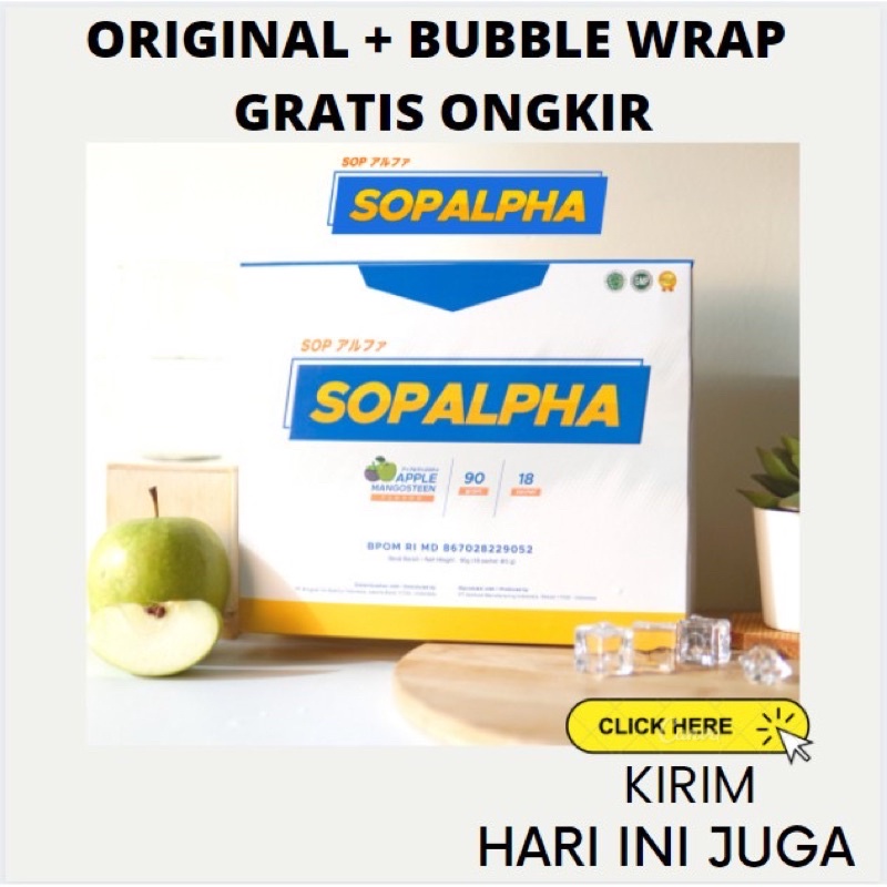 SOPALPHA 10 BOX Minuman Kesehatan Obat Suplemen Daya Tahan Tubuh Herbal Diabetes Kolesterol Mag BPOM